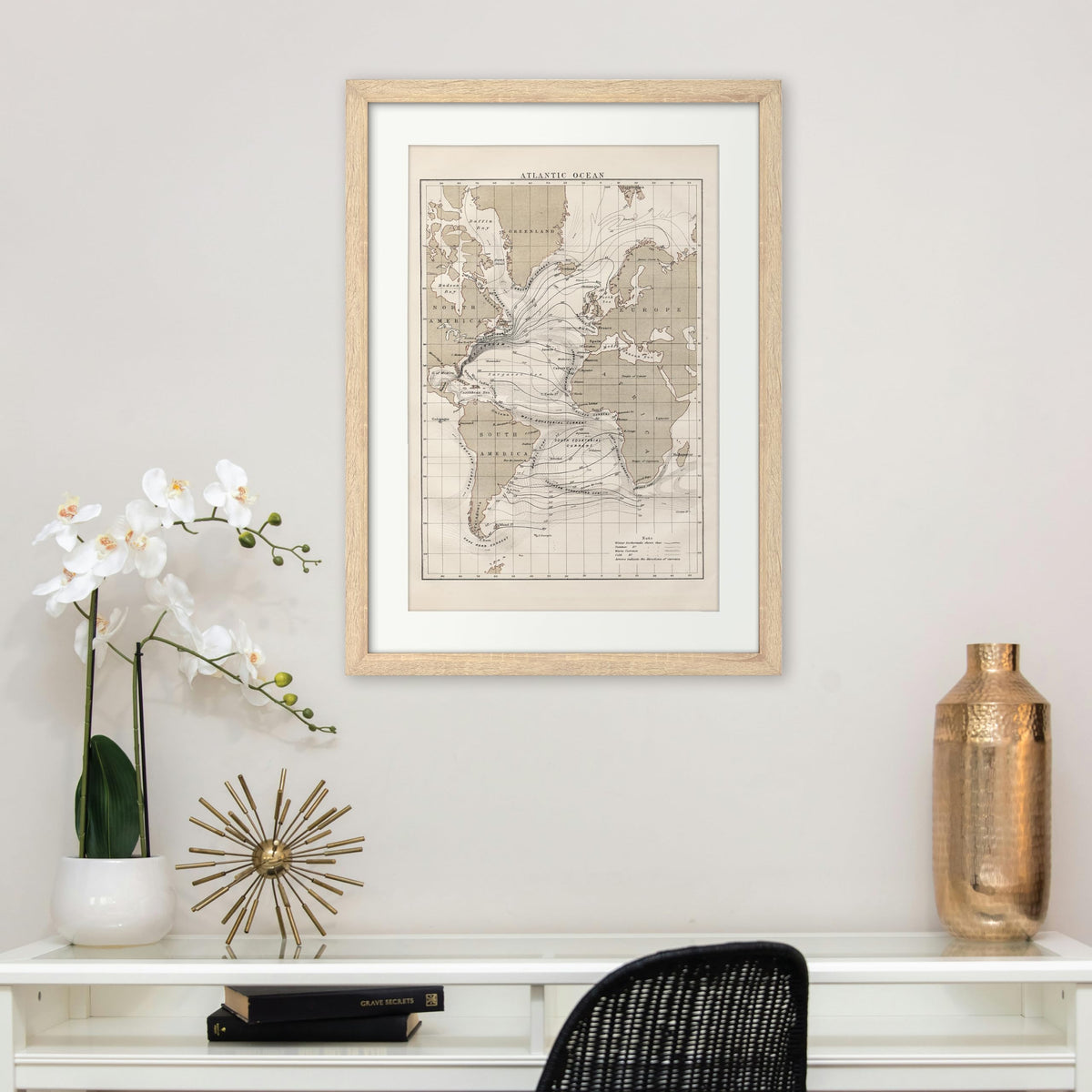 Studio Gallery Matted Picture Frame, 20x28 with 16x24 Mat, Natural Woodgrain, 1-Pack