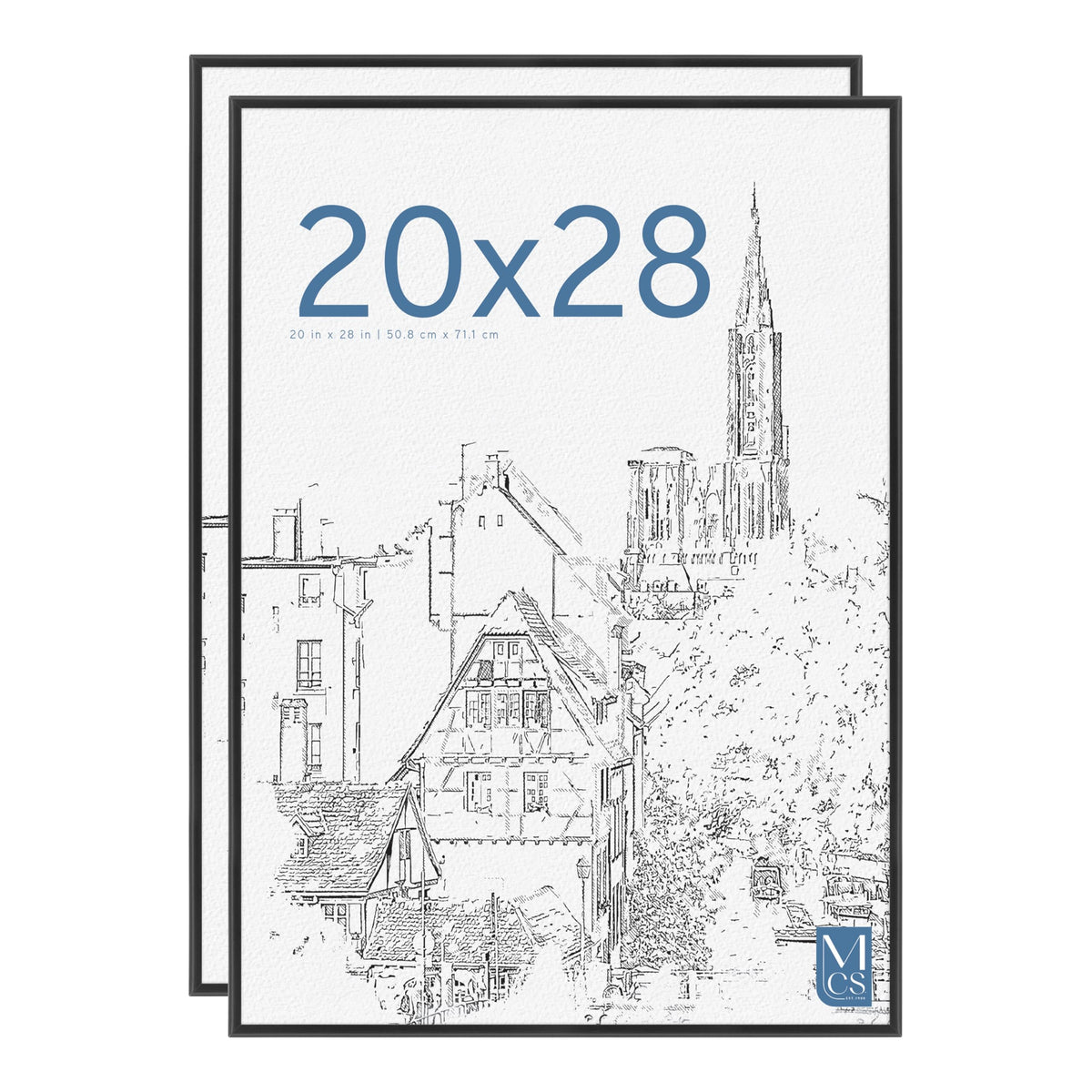 The Original Poster Frame, 20x28, Black, 2-Pack