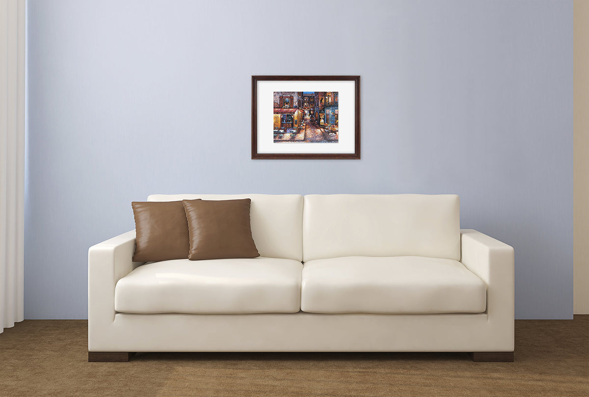Puzzle Display Frame, 18x24, Walnut Woodgrain, 1-Pack