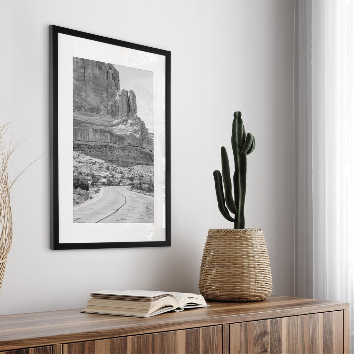 Everline Matted Poster Frame, 16x22 with 12x18 Mat, Black, 1-Pack