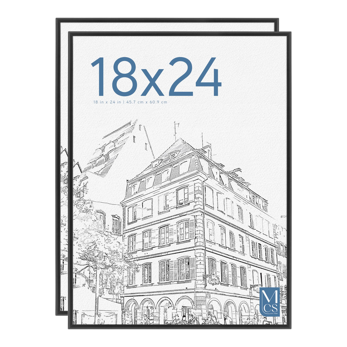 The Original Poster Frame, 18x24, Black, 2-Pack