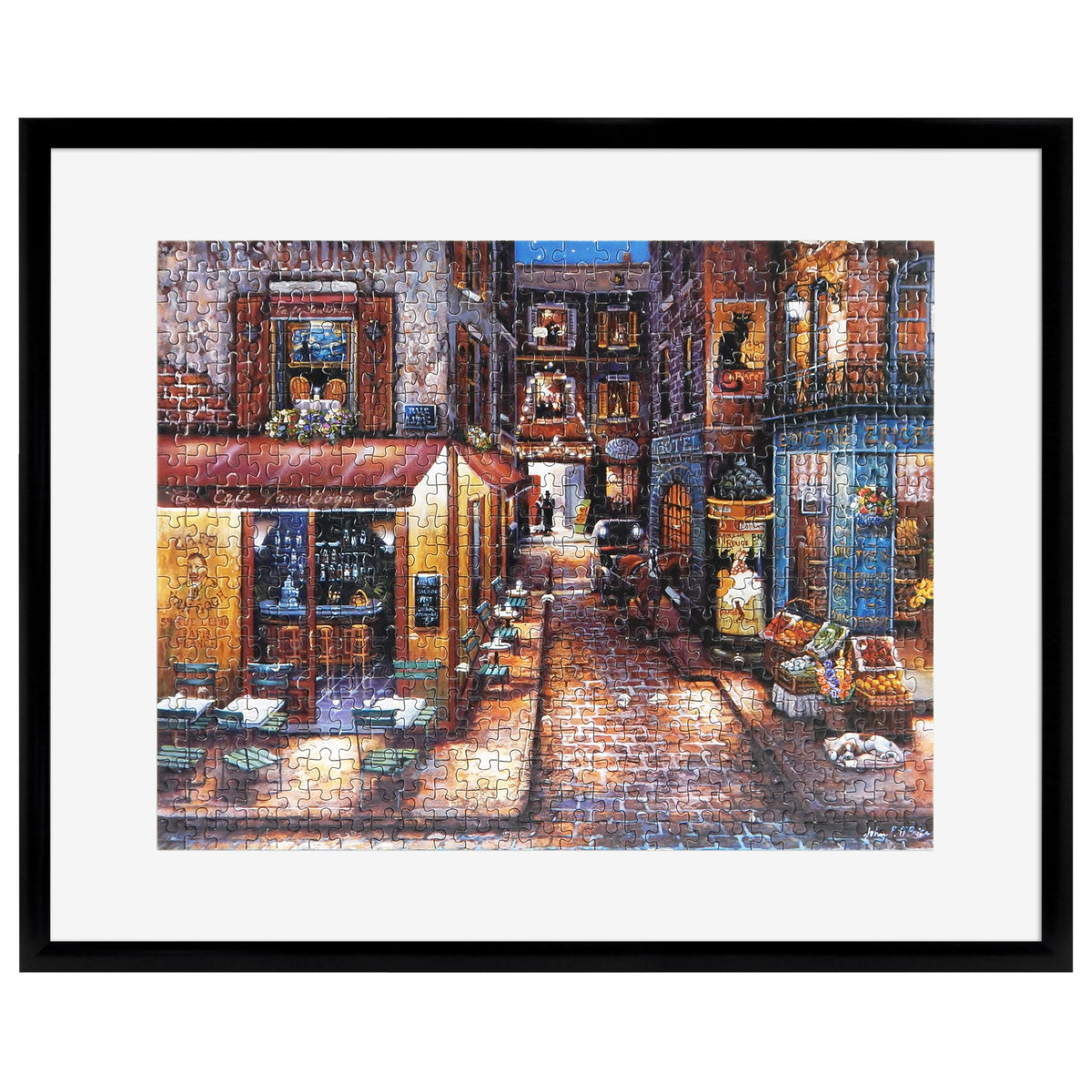 Puzzle Display Frame, 24x30, Black Woodgrain, 1-Pack