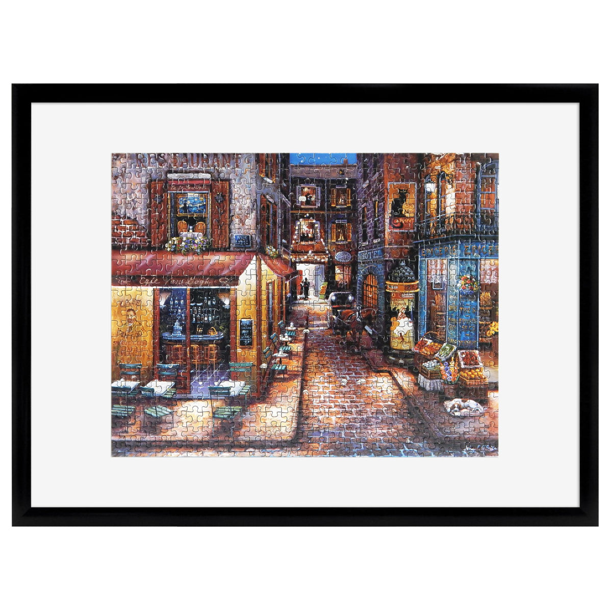 Puzzle Display Frame, 20x27, Black Woodgrain, 1-Pack