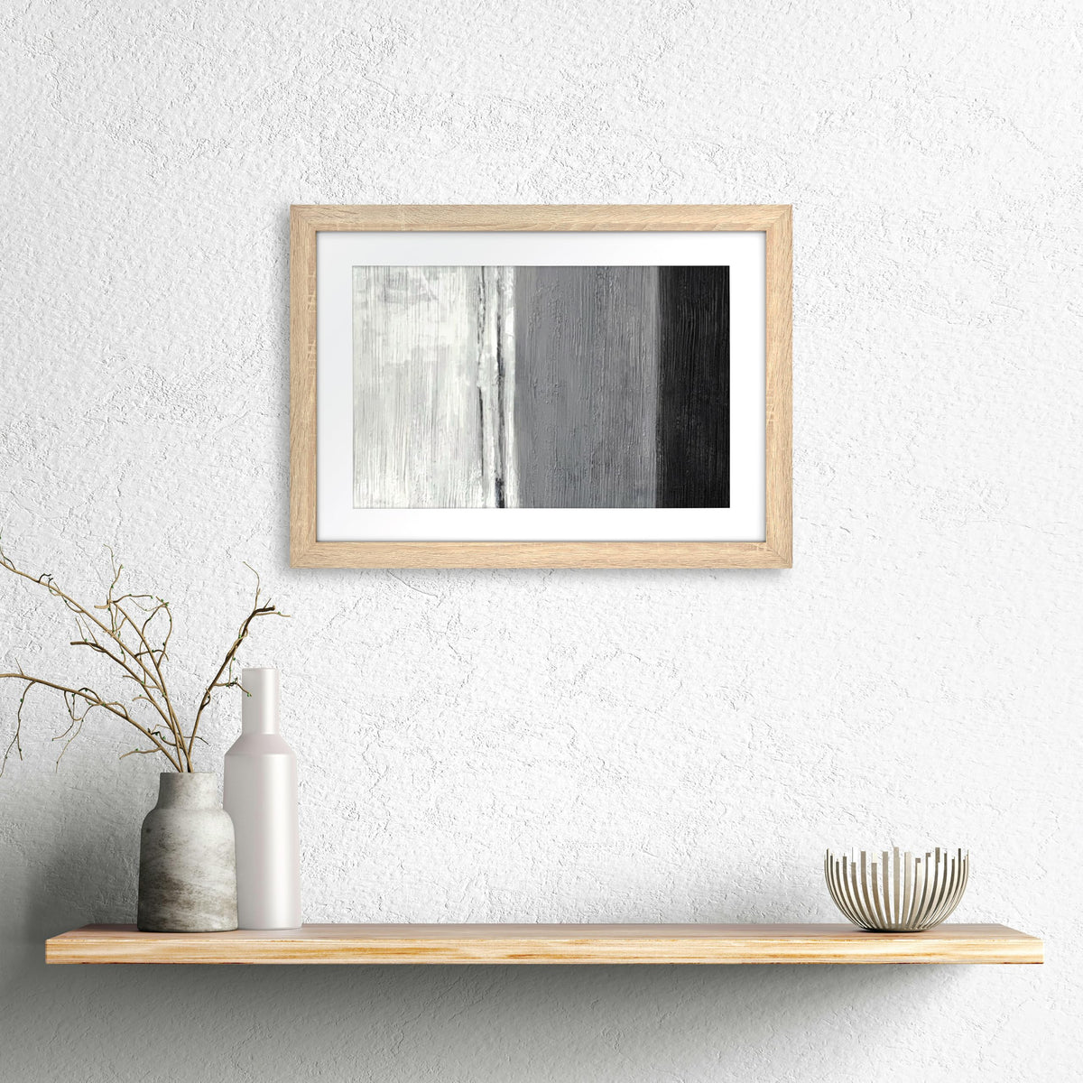 Studio Gallery Matted Picture Frame, 14x20 with 11x17 Mat, Natural Woodgrain, 1-Pack