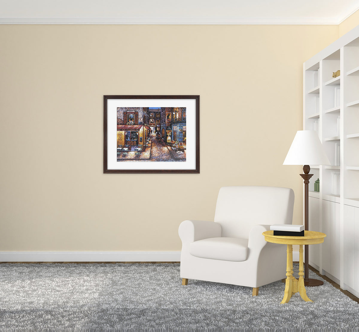 Puzzle Display Frame, 24x30, Walnut Woodgrain, 1-Pack