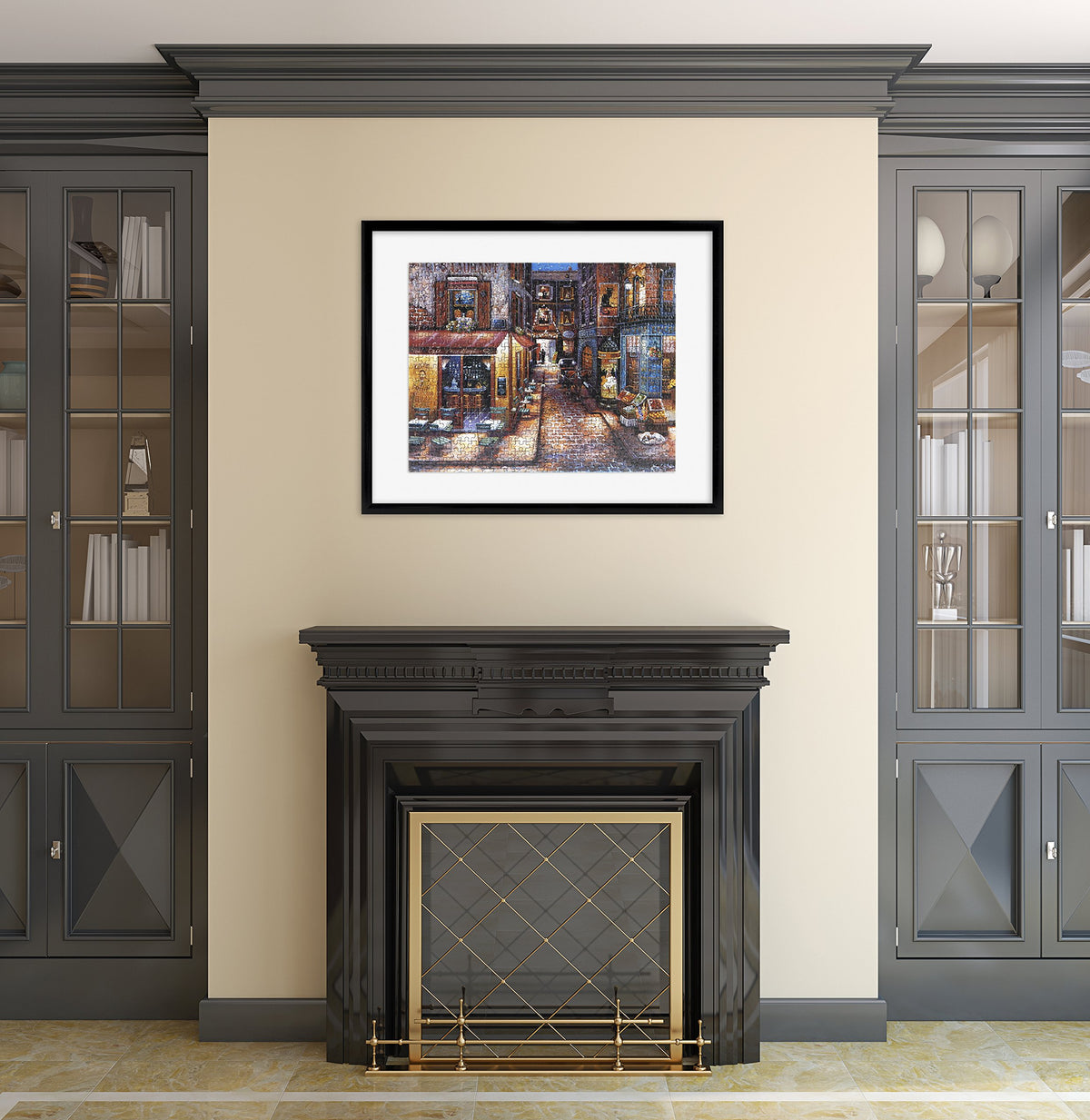 Puzzle Display Frame, 24x30, Black Woodgrain, 1-Pack