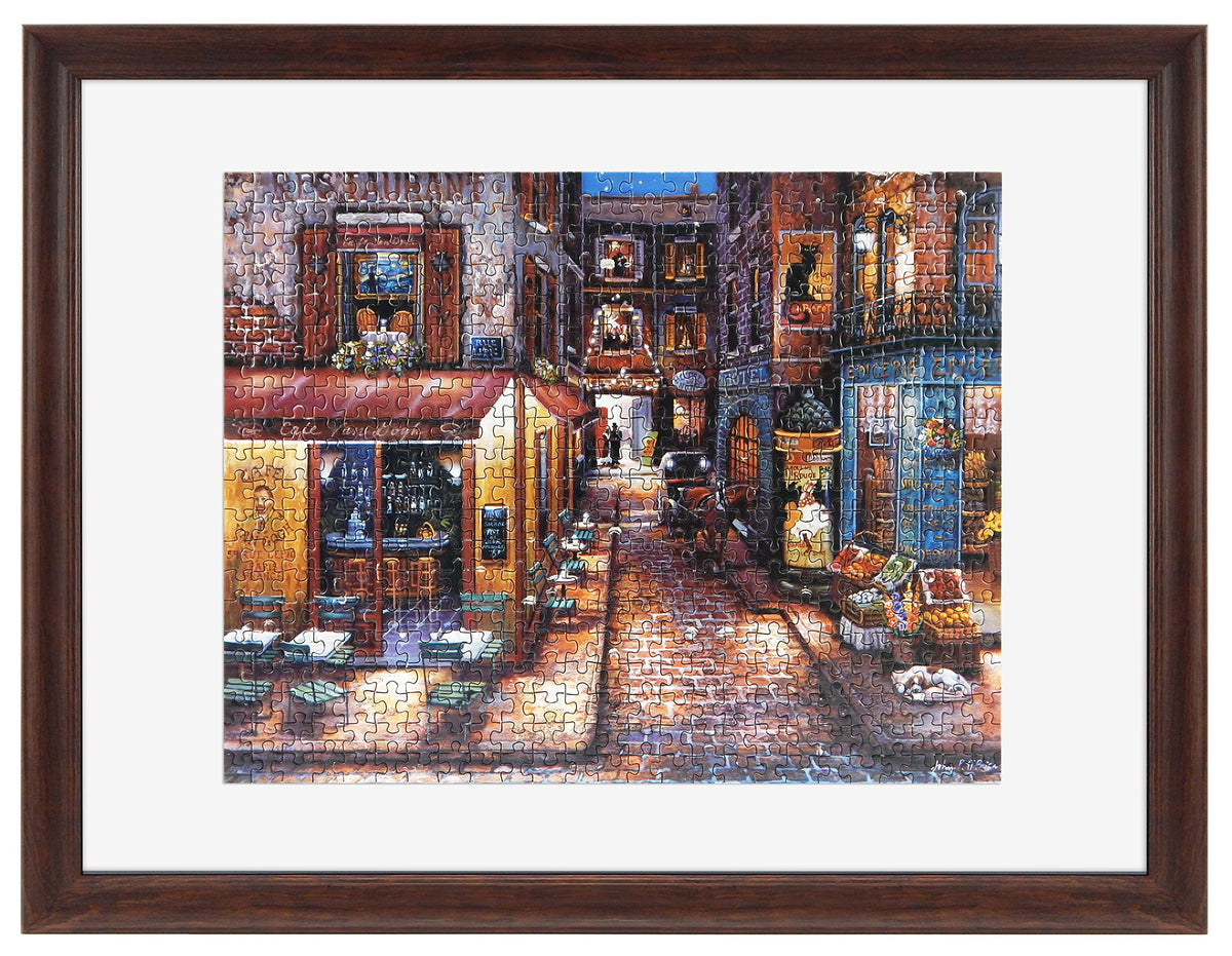 Puzzle Display Frame, 18x24, Walnut Woodgrain, 1-Pack