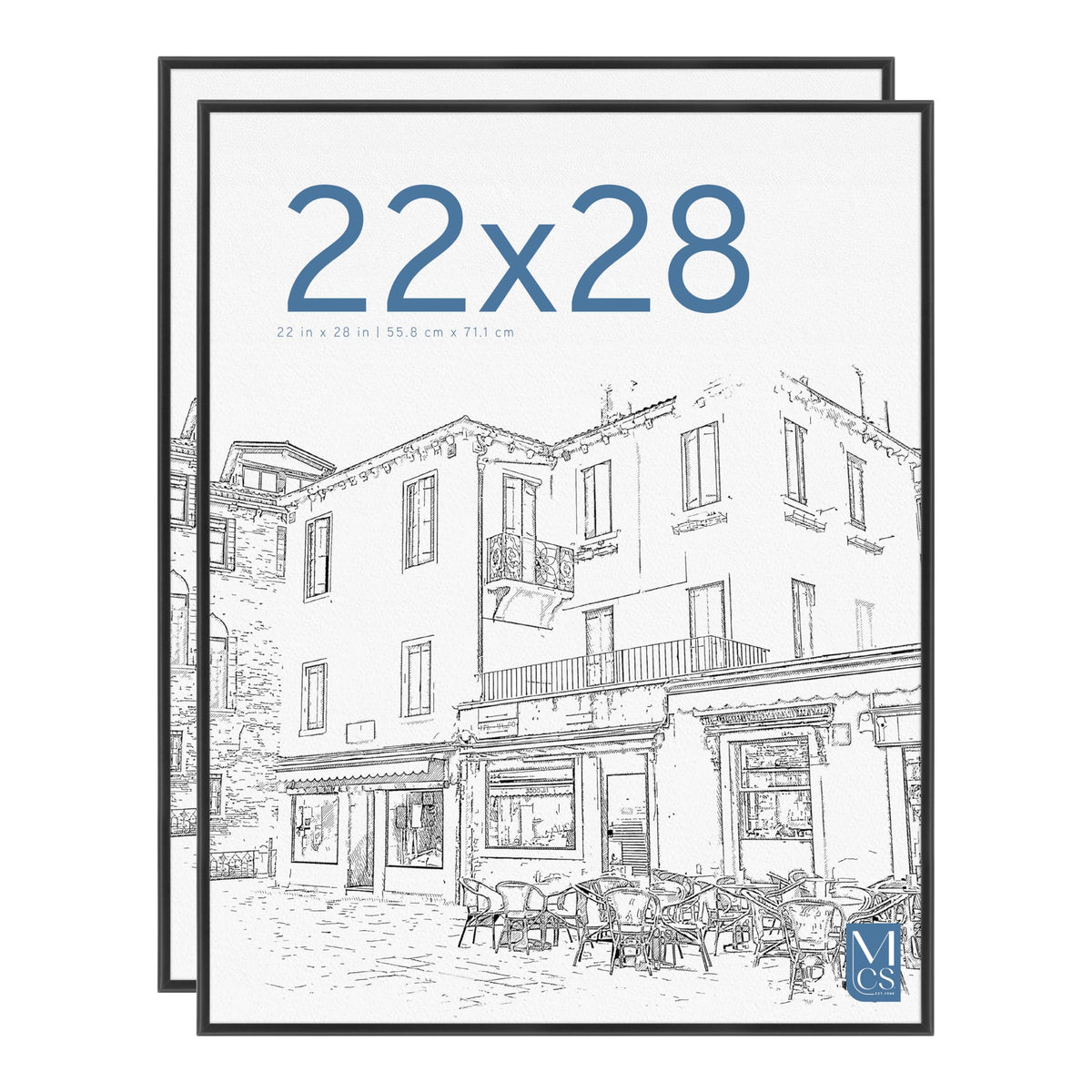 The Original Poster Frame, 22x28, Black, 2-Pack