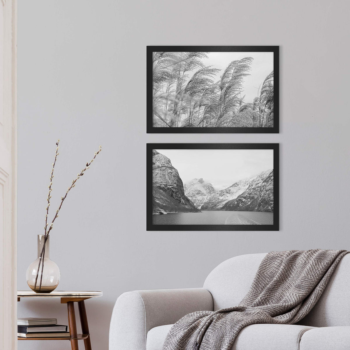 Studio Gallery Unmatted Picture Frame, 14x22, Black Woodgrain, 2-Pack