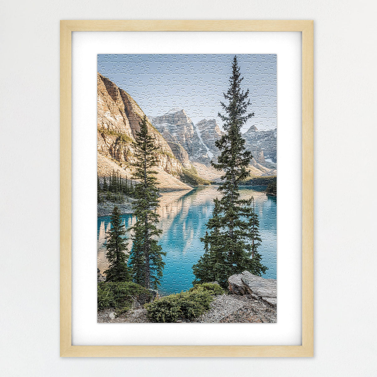 Puzzle Display Frame, 20x27, Natural Woodgrain, 1-Pack